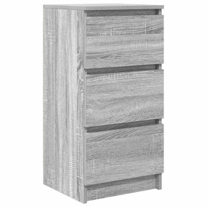 Komoda Szara Sonoma 37,5x35x76 cm Drewno klejone
