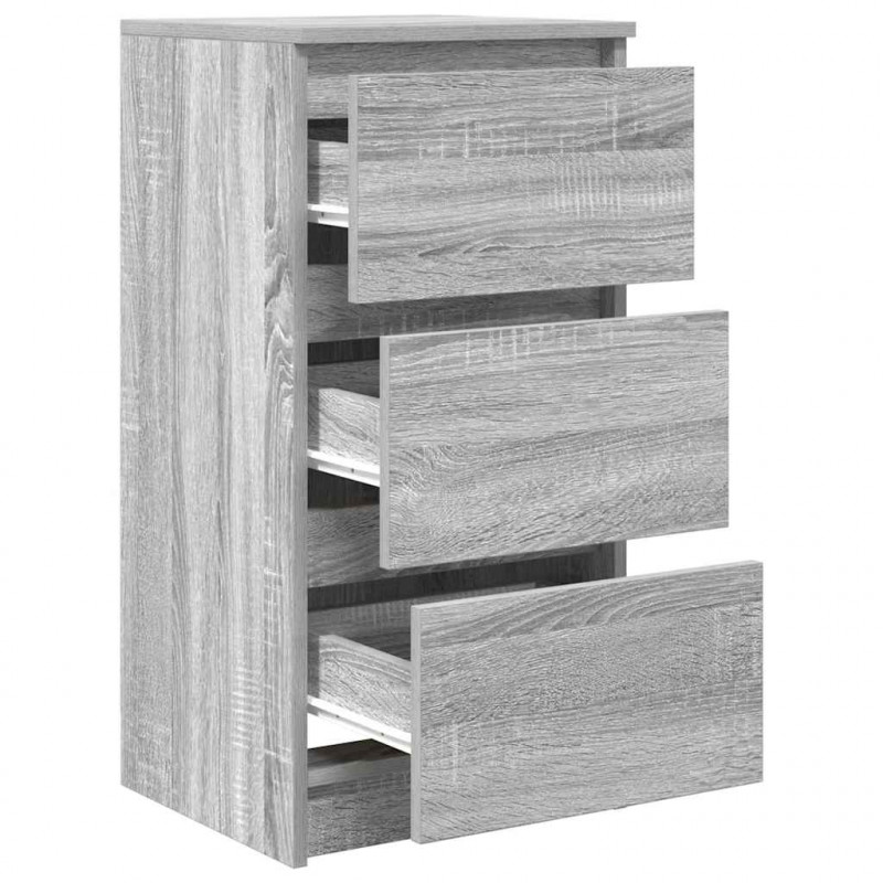 Komoda Szara Sonoma 37,5x35x76 cm Drewno klejone