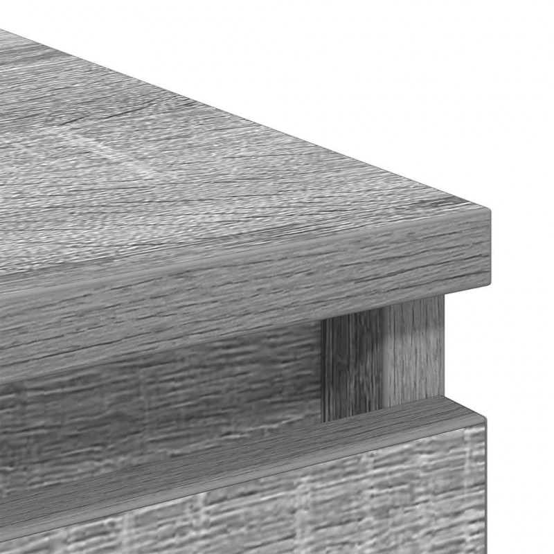 Komoda Szara Sonoma 37,5x35x76 cm Drewno klejone