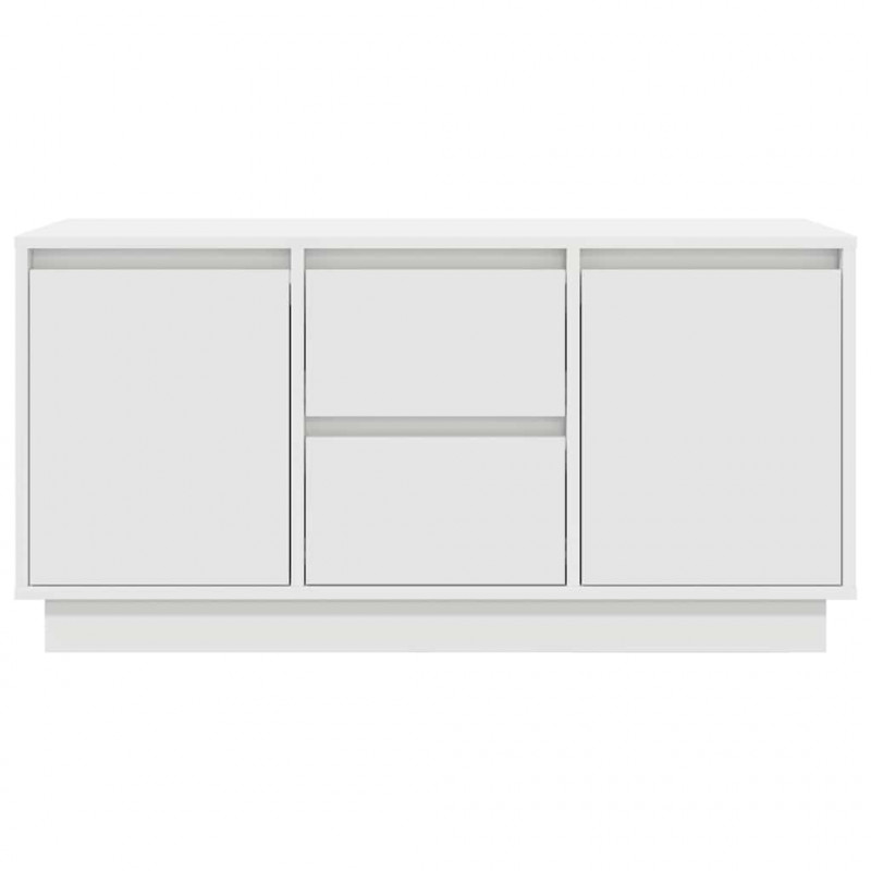 Szafka RTV z oświetleniem LED Biała 100x41x50 cm