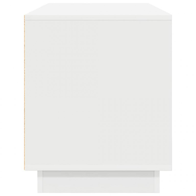 Szafka RTV z oświetleniem LED Biała 100x41x50 cm