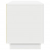 Szafka RTV z oświetleniem LED Biała 100x41x50 cm