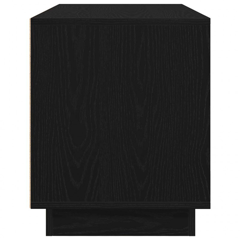 Szafka RTV z oświetleniem LED Czarny Dąb 100x41x50 cm