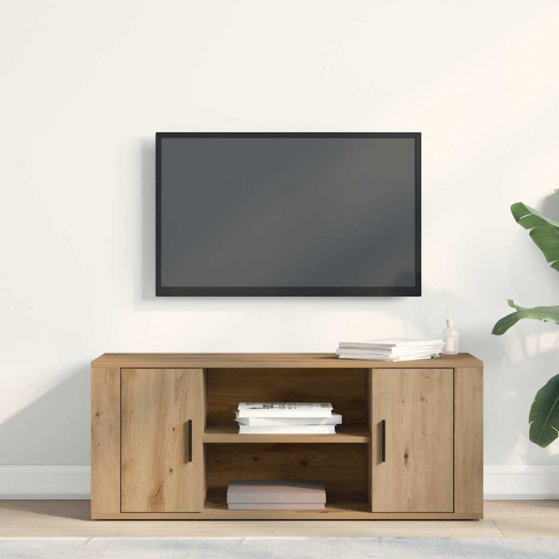Szafka pod telewizor dąb artisan 100 x 35 x 40 cm