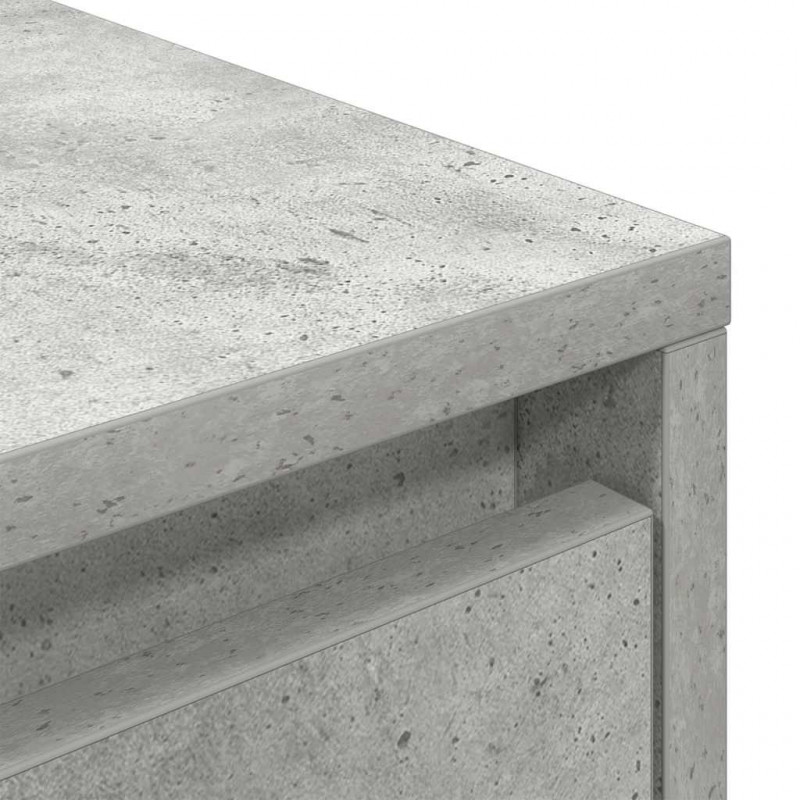 Szafka RTV z oświetleniem LED Betonowa Szara 100x41x50 cm