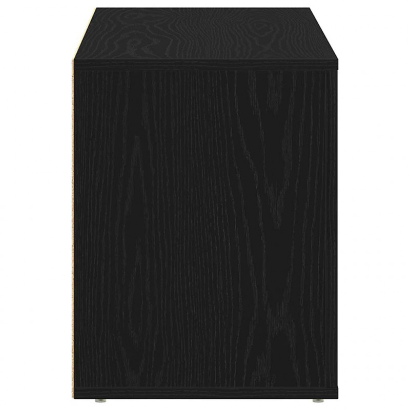 Ławka na buty Czarny dąb 100x35x45 cm Drewno klejone