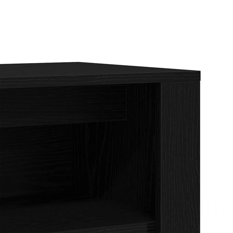 Ławka na buty Czarny dąb 100x35x45 cm Drewno klejone