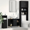 Szafka pod zlew czarny dąb 80x33x60 cm Drewno klejone
