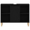 Szafka pod zlew czarny dąb 80x33x60 cm Drewno klejone