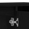Szafka pod zlew czarny dąb 80x33x60 cm Drewno klejone