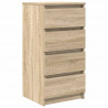 Komoda Sonoma Oak 37,5x35x76 cm Drewno klejone