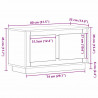 Szafka pod telewizor Stare drewno 80 x 35 x 45 cm