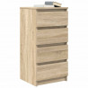 Komoda Sonoma Oak 37,5x35x76 cm Drewno klejone