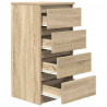 Komoda Sonoma Oak 37,5x35x76 cm Drewno klejone