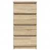 Komoda Sonoma Oak 37,5x35x76 cm Drewno klejone