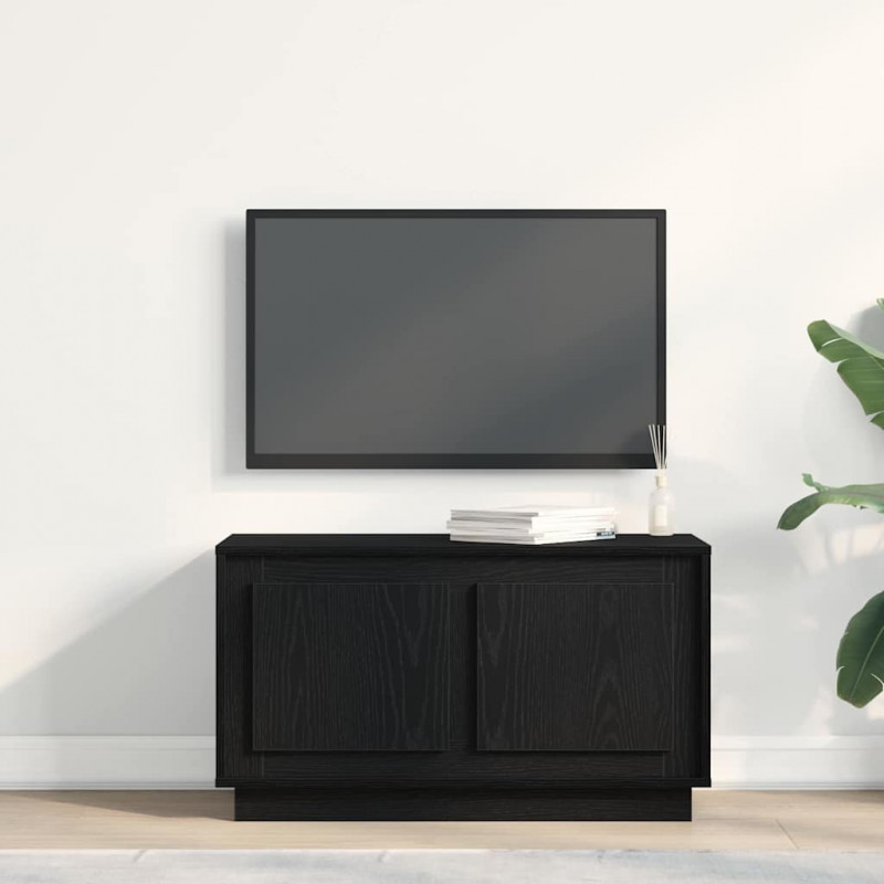 Szafka pod telewizor Czarny dąb 80 x 35 x 45 cm