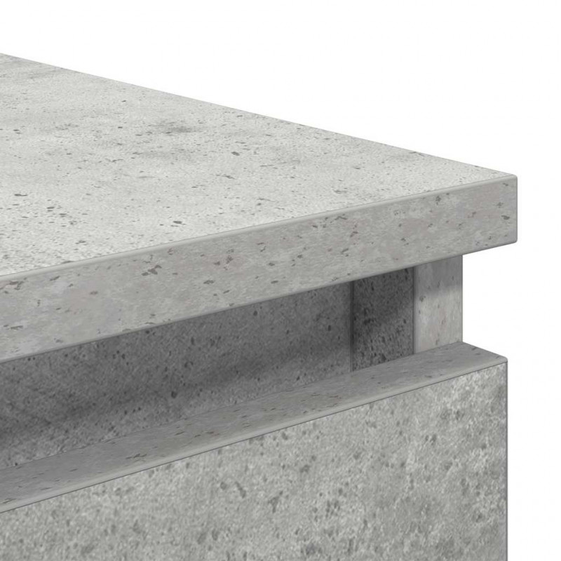 Komoda Betonowa Szara 37,5x35x76 cm Drewno klejone