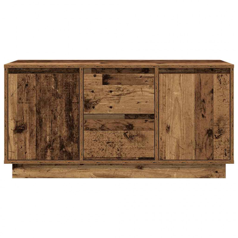 Szafka RTV z oświetleniem LED Stare drewno 100x41x50 cm