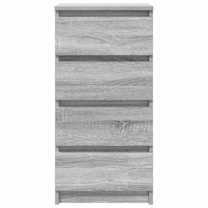 Komoda Szara Sonoma 37,5x35x76 cm Drewno klejone