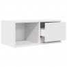 Szafka RTV Biała 60x31x25,5 cm Drewno klejone