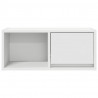 Szafka RTV Biała 60x31x25,5 cm Drewno klejone
