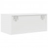 Szafka RTV Biała 60x31x25,5 cm Drewno klejone