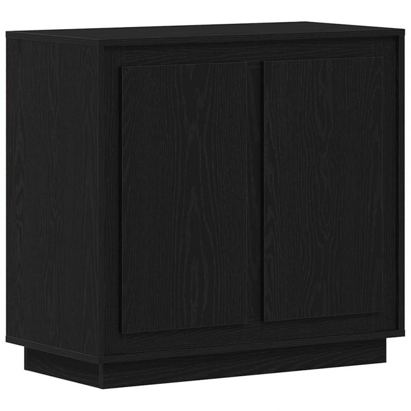 Bufet Czarny Dąb 80 x 40 x 75 cm Materiał drewnopochodny