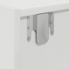 Szafka RTV Biała 60x31x25,5 cm Drewno klejone