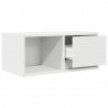 Szafki RTV 2 szt. Białe 60x31x25,5 cm Drewno klejone