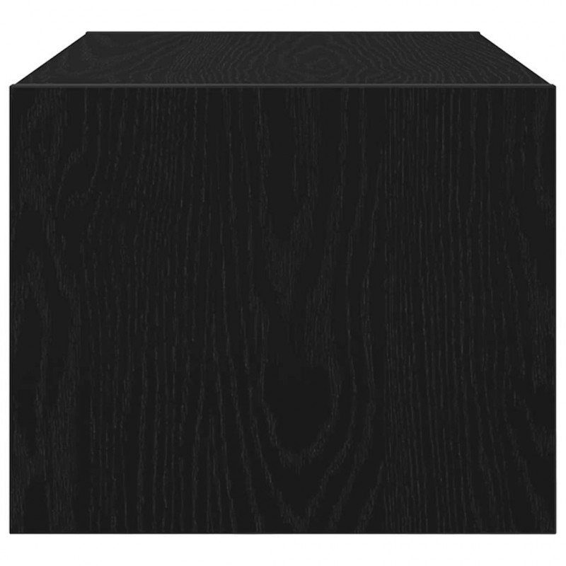 Szafka RTV Czarny Dąb 60x31x25,5 cm Drewno klejone