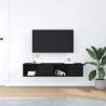 Szafki RTV 2 szt. Dąb czarny 60x31x25,5 cm Drewno klejone