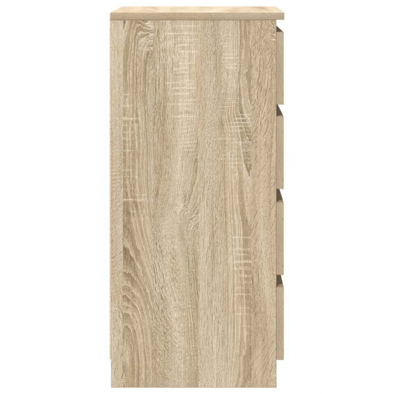 Komoda z szufladami Dąb Sonoma 37,5x35x99 cm Drewno klejone