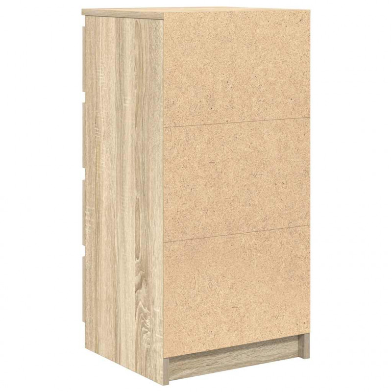 Komoda z szufladami Dąb Sonoma 37,5x35x99 cm Drewno klejone
