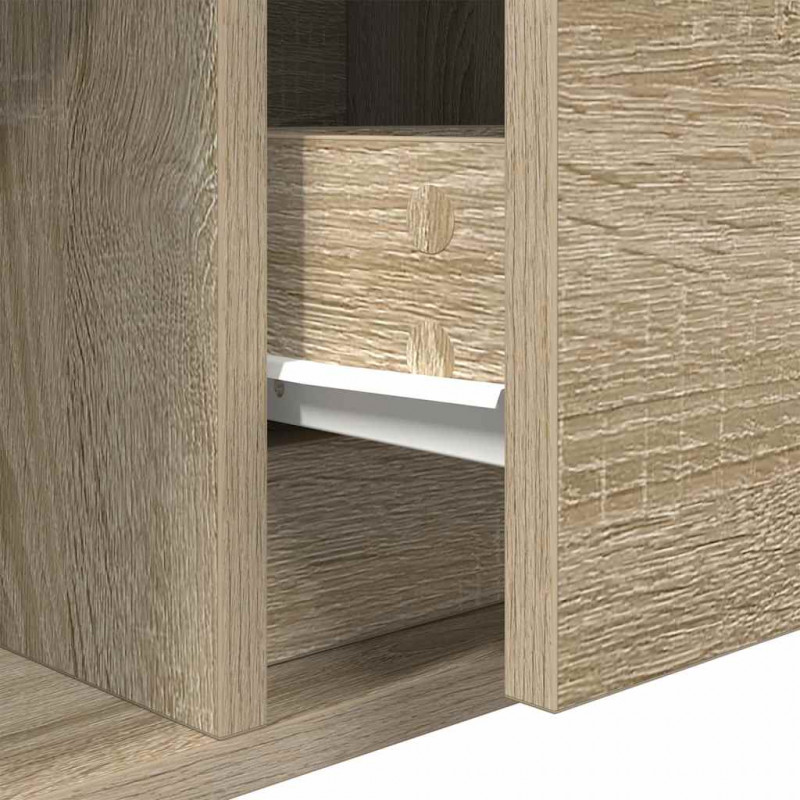 Szafka RTV Sonoma Oak 60x31x25,5 cm Drewno klejone