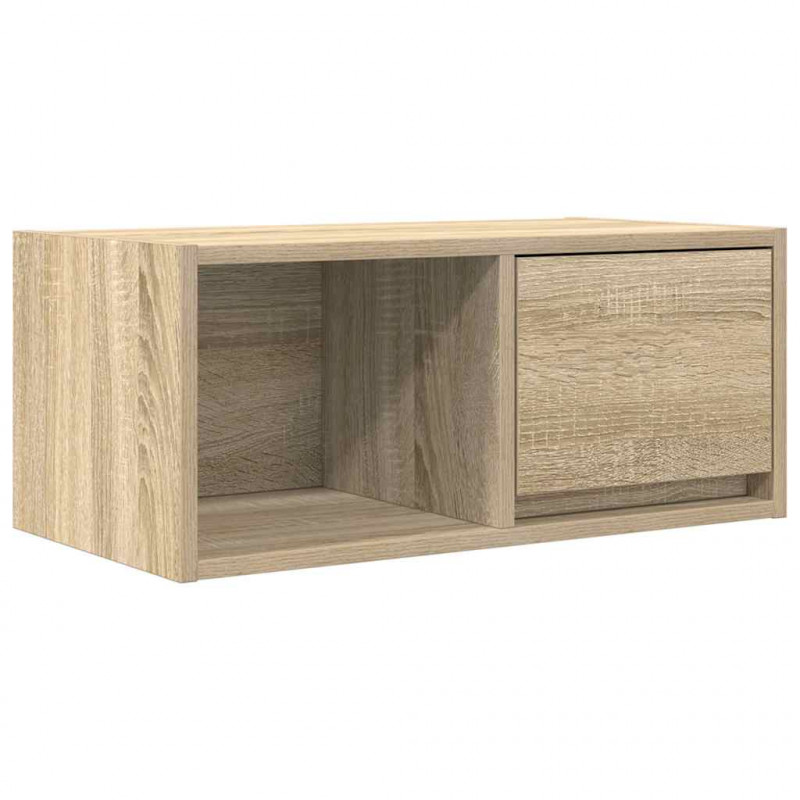 Szafki RTV 2 szt. Dąb Sonoma 60x31x25,5 cm Drewno klejone