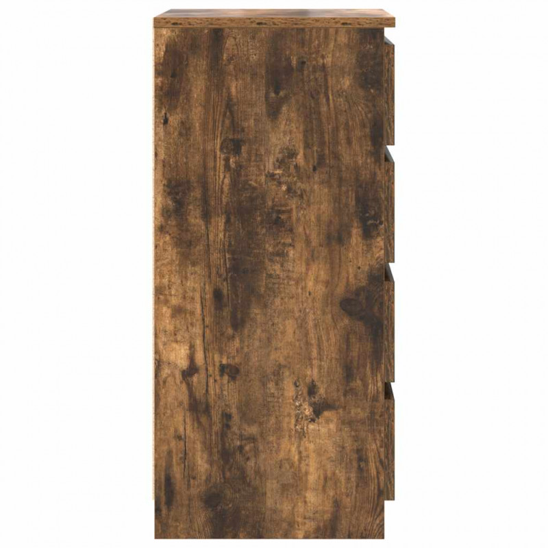 Komoda z szufladami Dąb wędzony 37,5x35x99 cm Drewno klejone