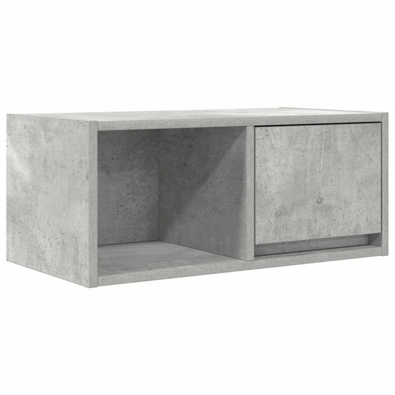 Szafka RTV Beton Szary 60x31x25,5 cm Drewno klejone