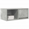 Szafka RTV Beton Szary 60x31x25,5 cm Drewno klejone