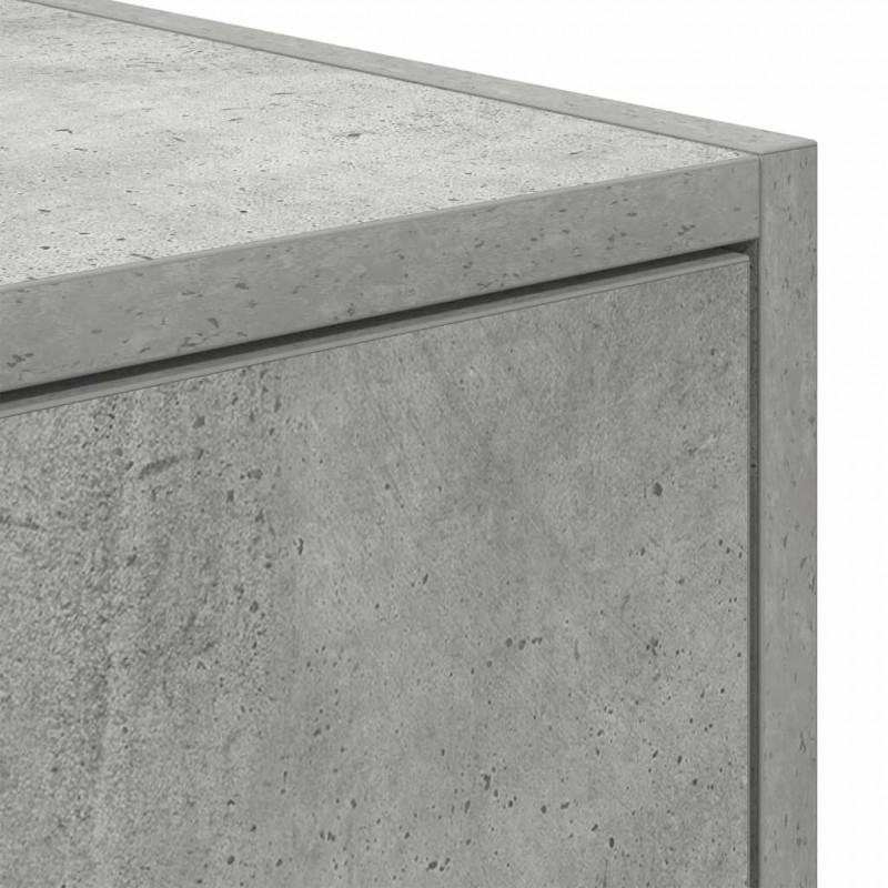 Szafka RTV Beton Szary 60x31x25,5 cm Drewno klejone