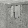 Szafka RTV Beton Szary 60x31x25,5 cm Drewno klejone