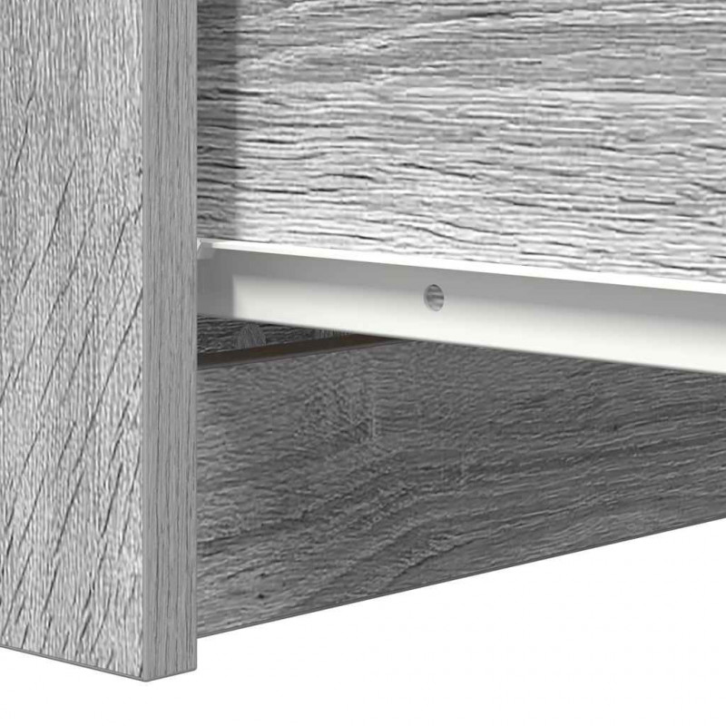 Komoda z szufladami Szara Sonoma 37,5x35x99 cm Drewno klejone