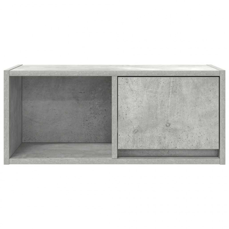 Szafki RTV 2 szt. Beton Szary 60x31x25,5 cm Drewno klejone