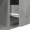 Szafki RTV 2 szt. Beton Szary 60x31x25,5 cm Drewno klejone