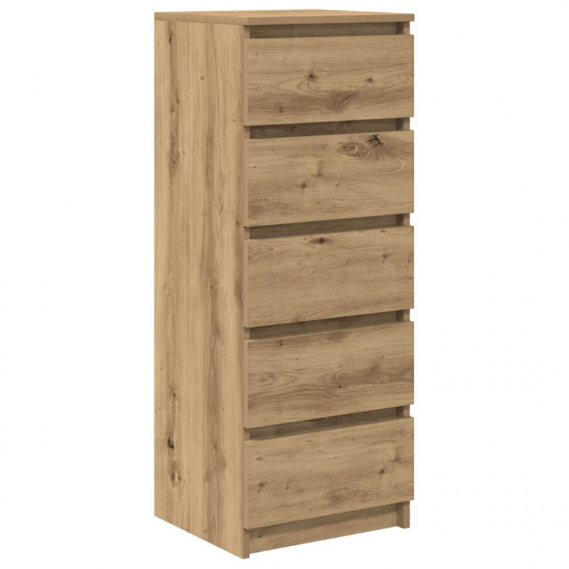 Komoda z szufladami Artisan Oak 37,5x35x99 cm Drewno klejone
