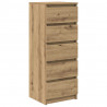 Komoda z szufladami Artisan Oak 37,5x35x99 cm Drewno klejone