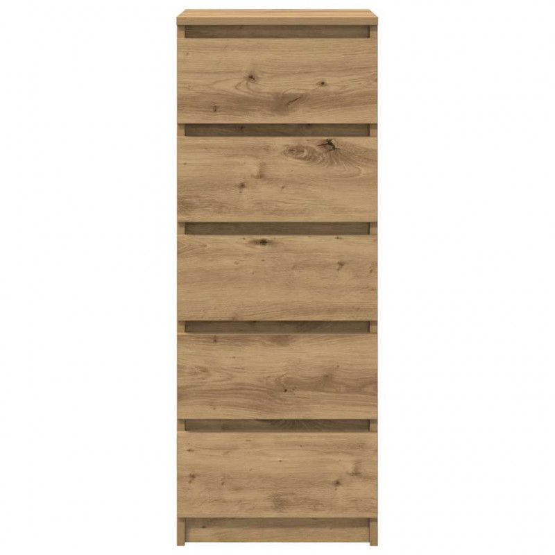 Komoda z szufladami Artisan Oak 37,5x35x99 cm Drewno klejone