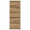 Komoda z szufladami Artisan Oak 37,5x35x99 cm Drewno klejone