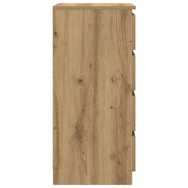 Komoda z szufladami Artisan Oak 37,5x35x99 cm Drewno klejone