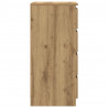 Komoda z szufladami Artisan Oak 37,5x35x99 cm Drewno klejone