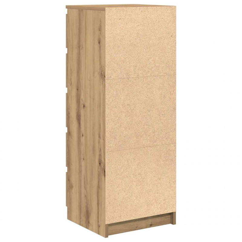 Komoda z szufladami Artisan Oak 37,5x35x99 cm Drewno klejone